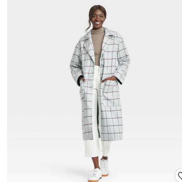 Women's Relaxed Fit Top Overcoat - A New Day - Picture 1 of 4